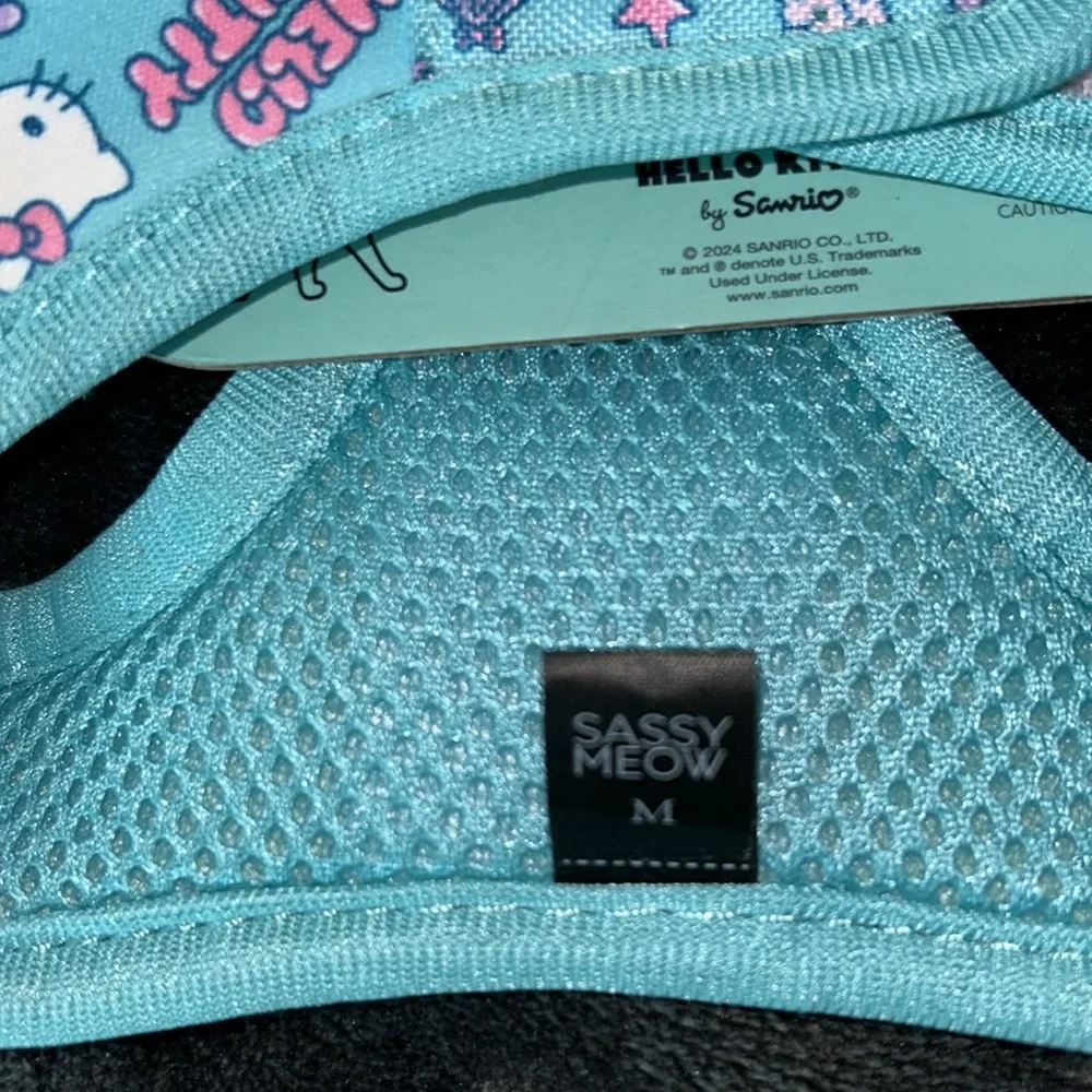 Sassy Meow Hello Kitty Green Step In Harness (M)
